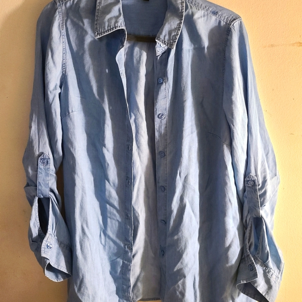 Denim shirt tunic size M